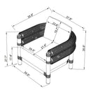 Hospitality furniture - Cushioned Wicker Outdoor Accent Chair - www.oroatrade.com