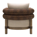 Hospitality furniture - Cushioned Wicker Outdoor Accent Chair - www.oroatrade.com