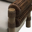 Hospitality furniture - Cushioned Wicker Outdoor Accent Chair - www.oroatrade.com