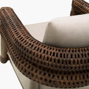 Hospitality furniture - Cushioned Wicker Outdoor Swivel Chair - www.oroatrade.com
