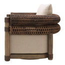 Hospitality furniture - Cushioned Wicker Outdoor Swivel Chair - www.oroatrade.com