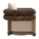 Hospitality furniture - Cushioned Wicker Outdoor Swivel Chair - www.oroatrade.com