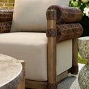 Hospitality furniture - Cushioned Wicker Outdoor Swivel Chair - www.oroatrade.com