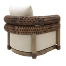Hospitality furniture - Cushioned Wicker Outdoor Swivel Chair - www.oroatrade.com