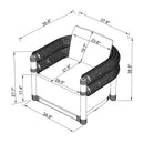 Hospitality furniture - Cushioned Wicker Outdoor Swivel Chair - www.oroatrade.com