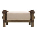 Hospitality furniture - Cushioned Wicker Outdoor Ottoman - www.oroatrade.com