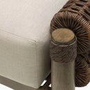 Hospitality furniture - Cushioned Wicker Outdoor Ottoman - www.oroatrade.com
