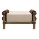 Hospitality furniture - Cushioned Wicker Outdoor Ottoman - www.oroatrade.com