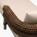 Hospitality furniture - Cushioned Wicker Outdoor Daybed - www.oroatrade.com