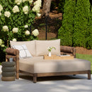 Hospitality furniture - Cushioned Wicker Outdoor Daybed - www.oroatrade.com