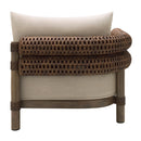 Modern European furniture - Cushioned Wicker Outdoor Left-Armed Chaise - www.oroatrade.com