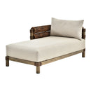 Modern European furniture - Cushioned Wicker Outdoor Left-Armed Chaise - www.oroatrade.com