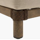 Hospitality furniture - Cushioned Wicker Outdoor Right-Armed Sofa - www.oroatrade.com