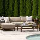 Hospitality furniture - Cushioned Wicker Outdoor Right-Armed Sofa - www.oroatrade.com