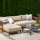Hospitality furniture - Cushioned Wicker Outdoor Right-Armed Sofa - www.oroatrade.com