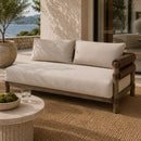 Hospitality furniture - Cushioned Wicker Outdoor Right-Armed Sofa - www.oroatrade.com