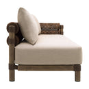 Hospitality furniture - Cushioned Wicker Outdoor Right-Armed Sofa - www.oroatrade.com