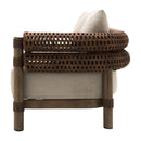 Hospitality furniture - Cushioned Wicker Outdoor Right-Armed Sofa - www.oroatrade.com