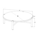 Hospitality furniture - Brown Stone Round Outdoor Coffee Table - www.oroatrade.com