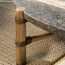 Hospitality furniture - Brown Stone Round Outdoor Coffee Table - www.oroatrade.com
