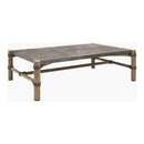 Hospitality furniture - Brown Stone Rectangular Outdoor Coffee Table - www.oroatrade.com