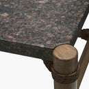 Hospitality furniture - Brown Stone Rectangular Outdoor Coffee Table - www.oroatrade.com