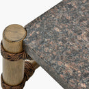 Hospitality furniture - Brown Stone Rectangular Outdoor Coffee Table - www.oroatrade.com
