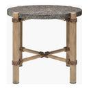 Hospitality furniture - Brown Stone Round Outdoor End Table - www.oroatrade.com