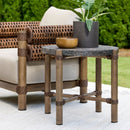 Hospitality furniture - Brown Stone Round Outdoor End Table - www.oroatrade.com