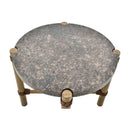 Hospitality furniture - Brown Stone Round Outdoor End Table - www.oroatrade.com