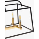 Contract furniture - Black Iron Framed 6-Light Chandelier - www.oroatrade.com