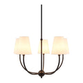 Modern European furniture - White Cotton Shade Chandelier - www.oroatrade.com