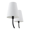 Modern European furniture - White Cotton Shade Chandelier - www.oroatrade.com
