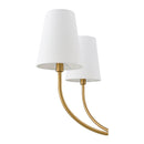 Modern European furniture - White Cotton Shade Chandelier - www.oroatrade.com