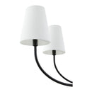 Modern European furniture - White Cotton Shade Chandelier - www.oroatrade.com