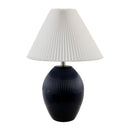 Modern European furniture - Ceramic Pleated Linen Table Lamp - www.oroatrade.com