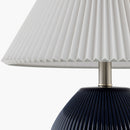 Modern European furniture - Ceramic Pleated Linen Table Lamp - www.oroatrade.com