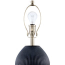 Modern European furniture - Ceramic Pleated Linen Table Lamp - www.oroatrade.com