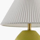 Modern European furniture - Ceramic Pleated Linen Table Lamp - www.oroatrade.com