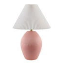 Modern European furniture - Ceramic Pleated Linen Table Lamp - www.oroatrade.com