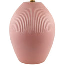 Modern European furniture - Ceramic Pleated Linen Table Lamp - www.oroatrade.com