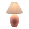 Modern European furniture - Ceramic Pleated Linen Table Lamp - www.oroatrade.com