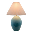 Modern European furniture - Ceramic Pleated Linen Table Lamp - www.oroatrade.com