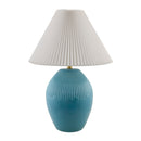 Modern European furniture - Ceramic Pleated Linen Table Lamp - www.oroatrade.com