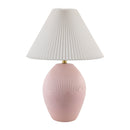 Modern European furniture - Ceramic Pleated Linen Table Lamp - www.oroatrade.com