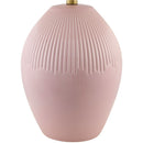 Modern European furniture - Ceramic Pleated Linen Table Lamp - www.oroatrade.com