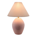 Modern European furniture - Ceramic Pleated Linen Table Lamp - www.oroatrade.com