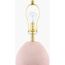 Modern European furniture - Ceramic Pleated Linen Table Lamp - www.oroatrade.com
