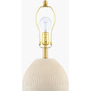 Modern European furniture - Ceramic Pleated Linen Table Lamp - www.oroatrade.com