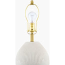 Modern European furniture - Ceramic Pleated Linen Table Lamp - www.oroatrade.com